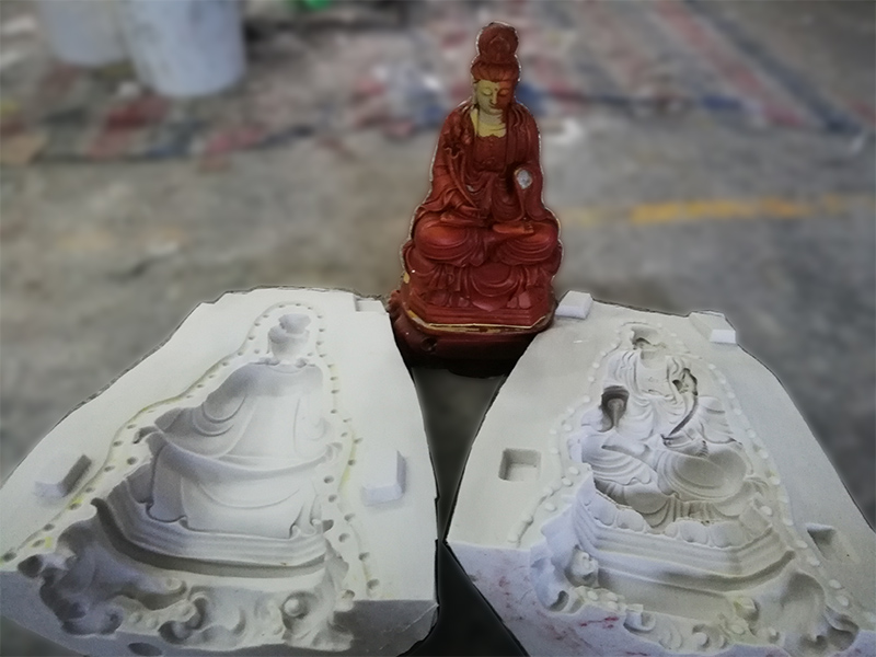 樹(shù)脂觀音硅膠模具開(kāi)模 樹(shù)脂觀音硅膠模具開(kāi)模